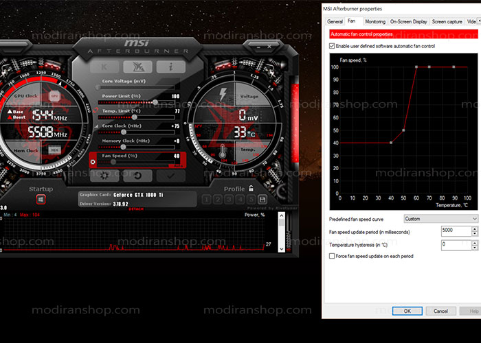 نرم‌افزار MSI Afterburner برای ویندوز