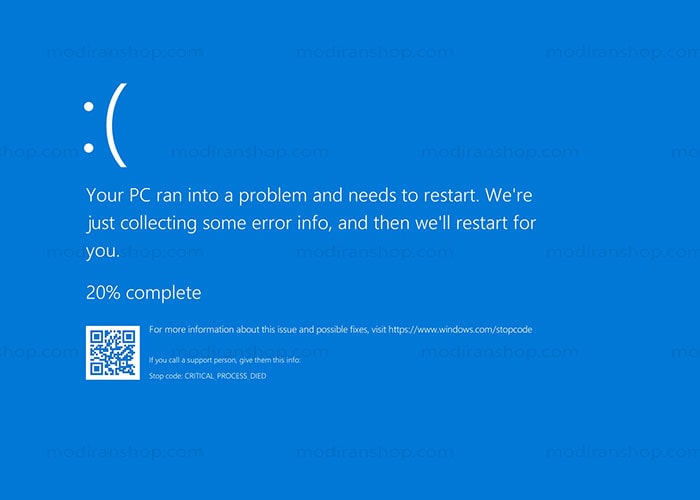 علت خطای بلو اسکرین blue screen